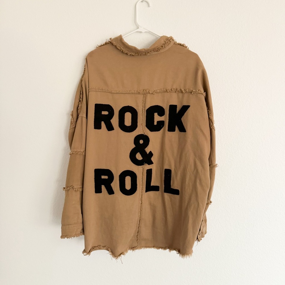 Coachella Vibes // Elan Tan Rock & Roll Shirt Jacket - Picture 2 of 6